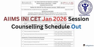 AIIMS INI CET Jan 2026 Session Counselling Schedule Out at aiimsexams.ac.in; Check Complete Schedule Here